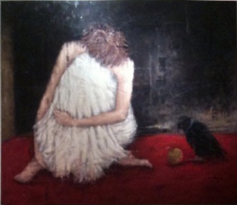 Unknown Artist lady and bird